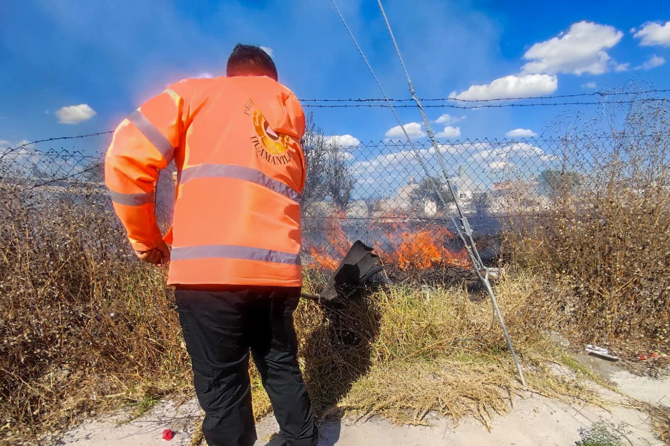 Gobierno de Huamantla llama la ciudadanía a la prevención para evitar incendios forestales